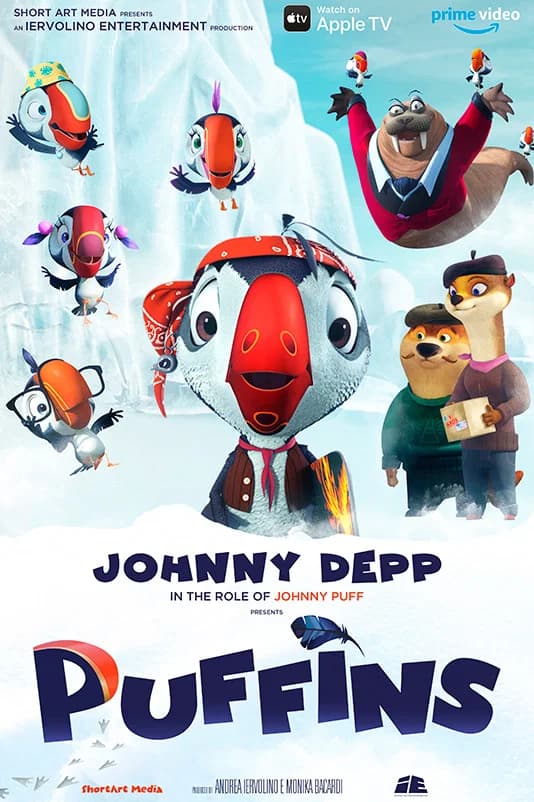 Puffins poster image